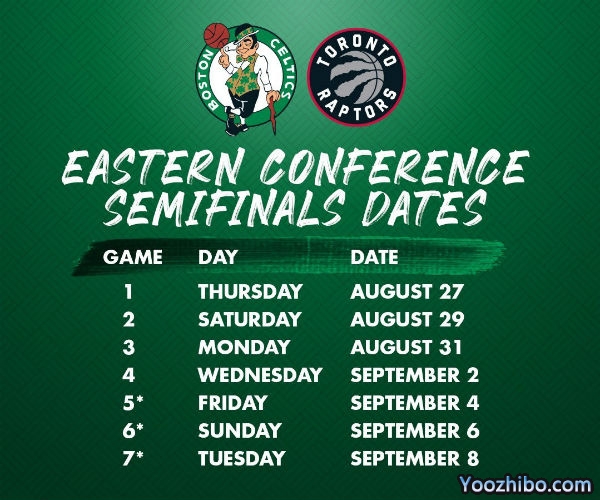 <a href=/lanqiuzhijia/celtics/ target=_blank class=infotextkey>凯尔特人</a>vs<a href=/lanqiuzhijia/raptors/ target=_blank class=infotextkey>猛龙</a>次轮对阵表出炉